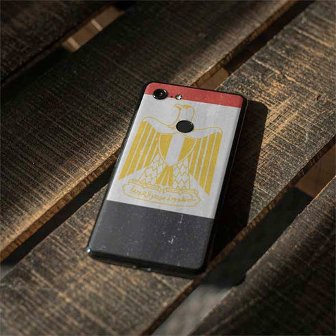 Egypt Flag Distressed Google Pixel 3 Skin